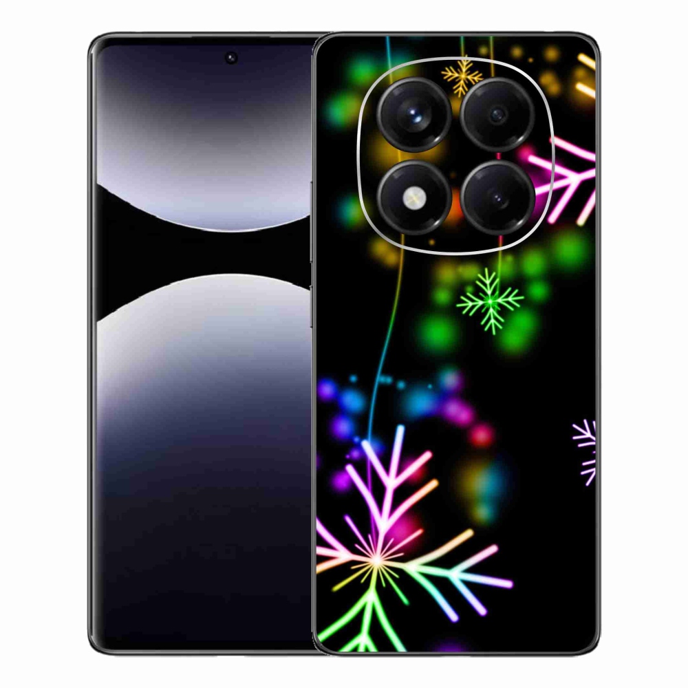 Gél borítás mmCase a Xiaomi Redmi Note 14 Pro számára - színes pelyhekkel