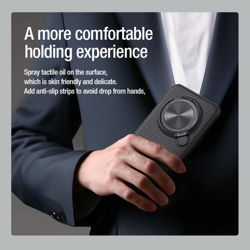 Nillkin CamShield Prop mágneses hátlap a Honor Magic7 Pro fekete színű készülékhez