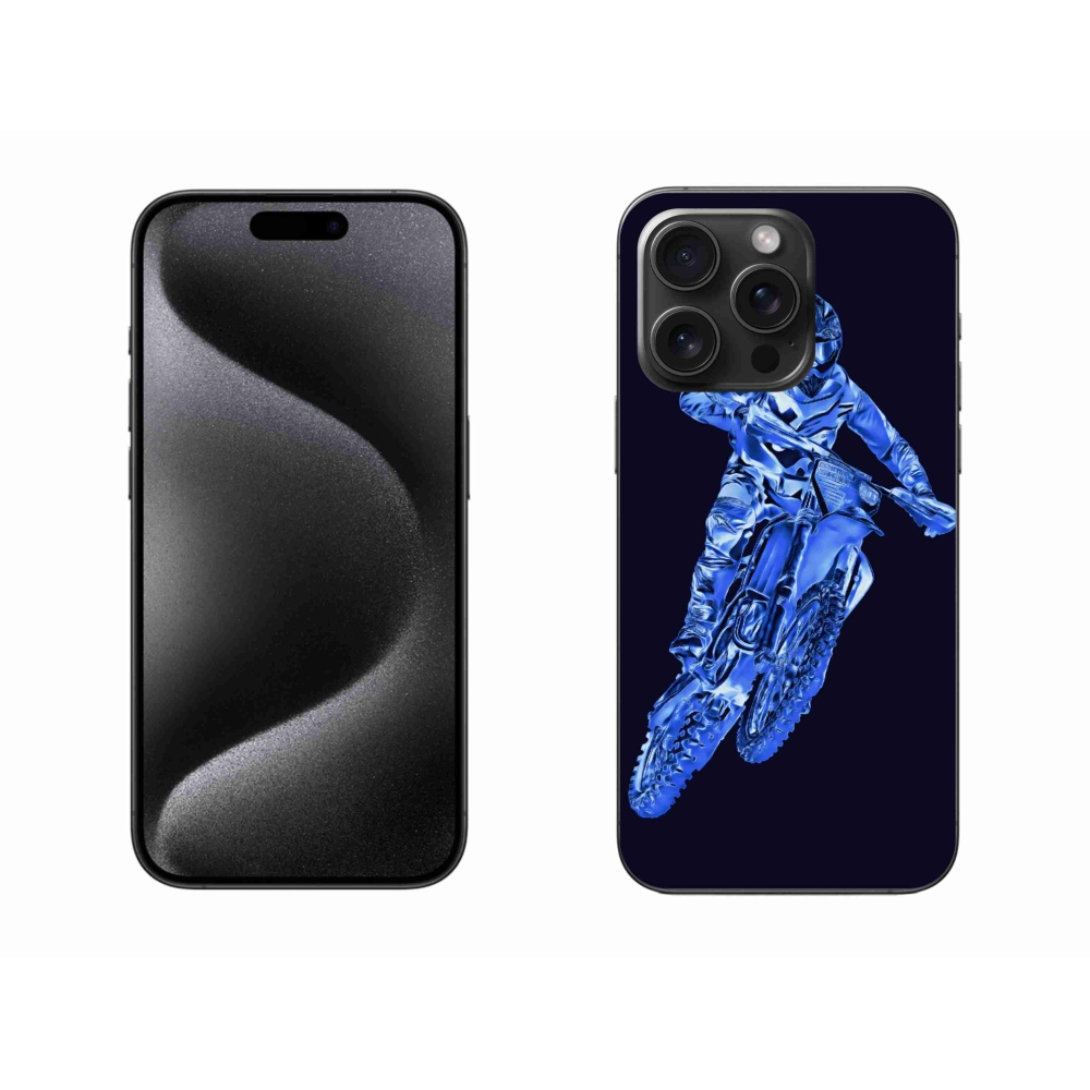 Zselés borítás mmCase iPhone 15 Pro Max készülékhez - motocross 1