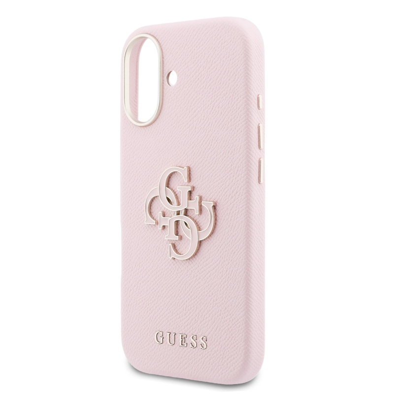 Guess PU gyanta logós hátlap iPhone 17 rózsaszínhez
