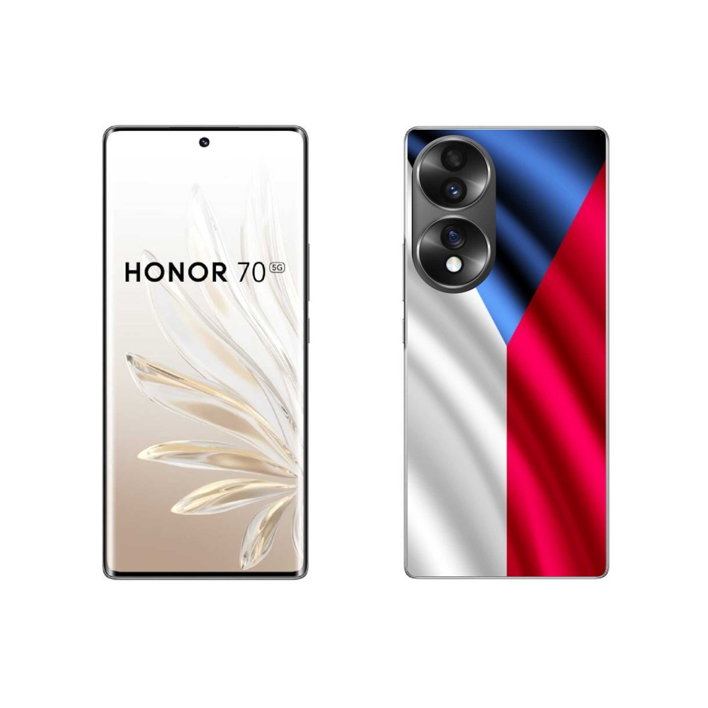 Zselés borító mmCase a Honor 70 számára - cseh zászló