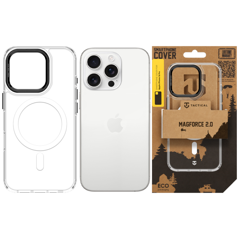 Tactical MagForce 2.0 tok az Apple iPhone 16 Pro-hoz, fekete