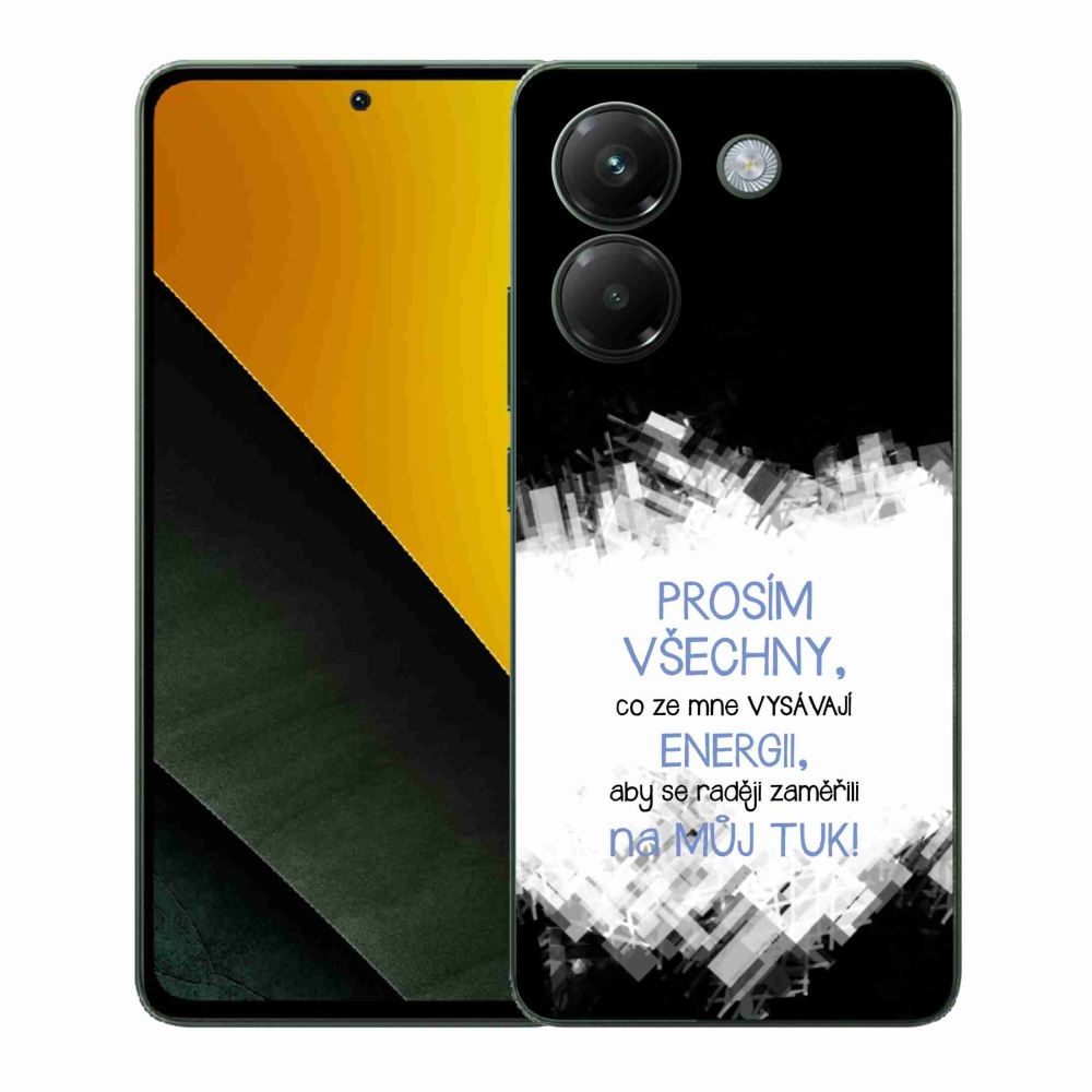 Gél borító mmCase a Xiaomi Poco M7 Pro 5G-hez - vicces szöveg 1 kék