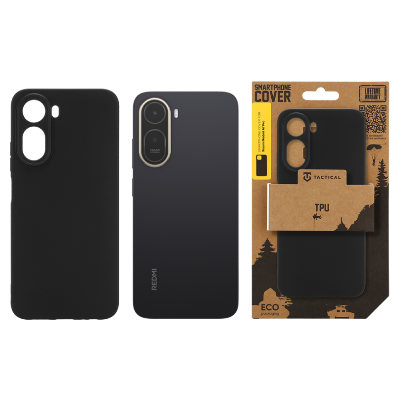 Tactical TPU tok a Xiaomi Redmi A7 Pro-hoz, fekete