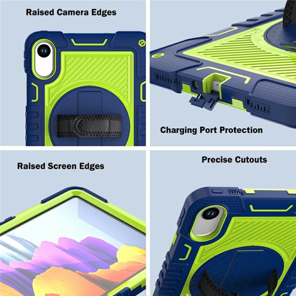 Strape tartós borító kézi fogantyúval és pánttal Xiaomi Redmi Pad 2 - kék/zöld