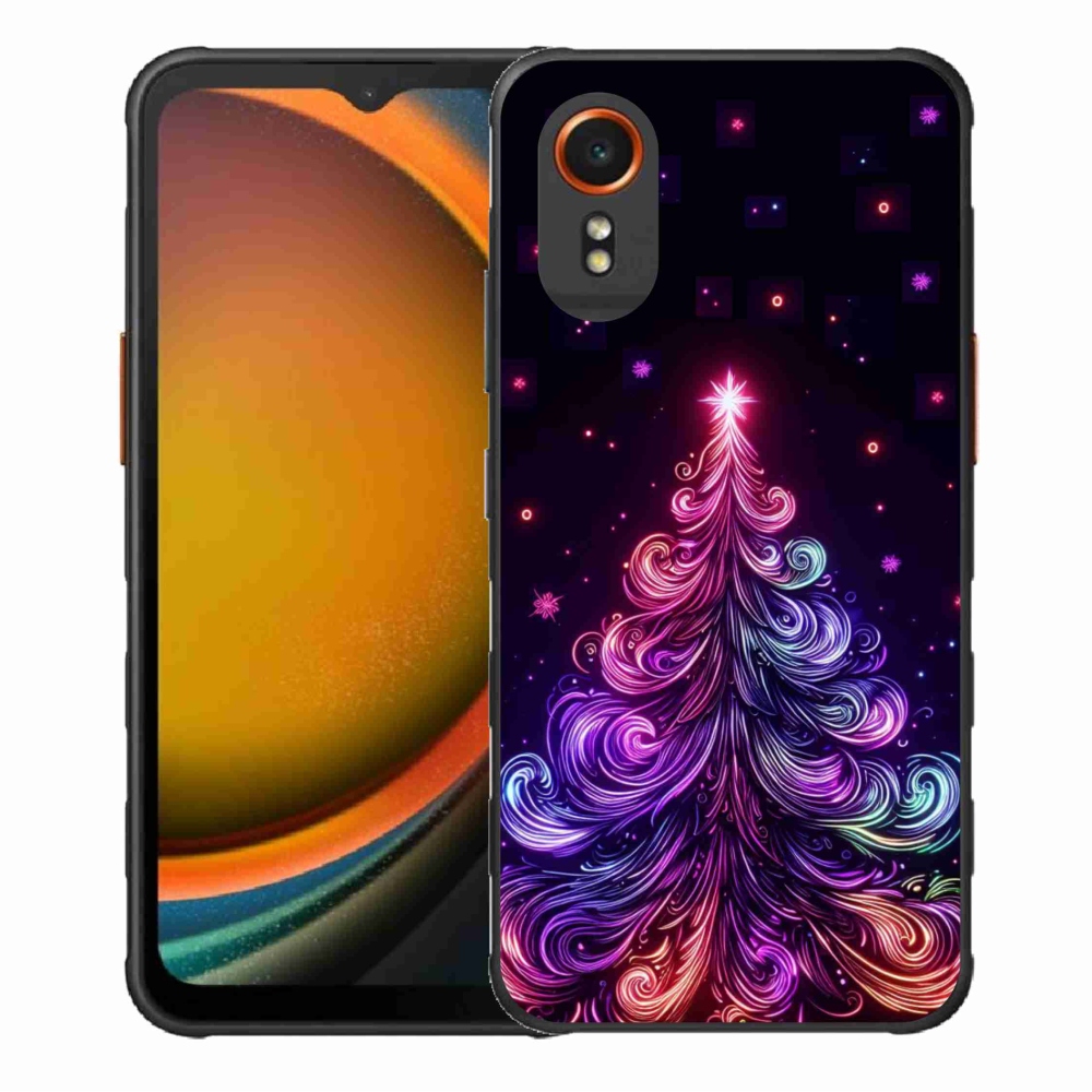 Gél borítás mmCase Samsung Galaxy Xcover 7 - neon karácsonyfa 1
