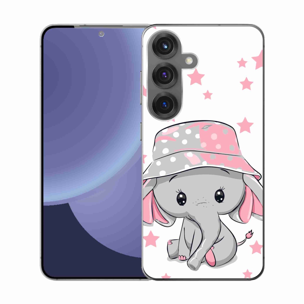Gél védőhuzat mmCase Samsung Galaxy S25 készülékhez - rózsaszín elefánt