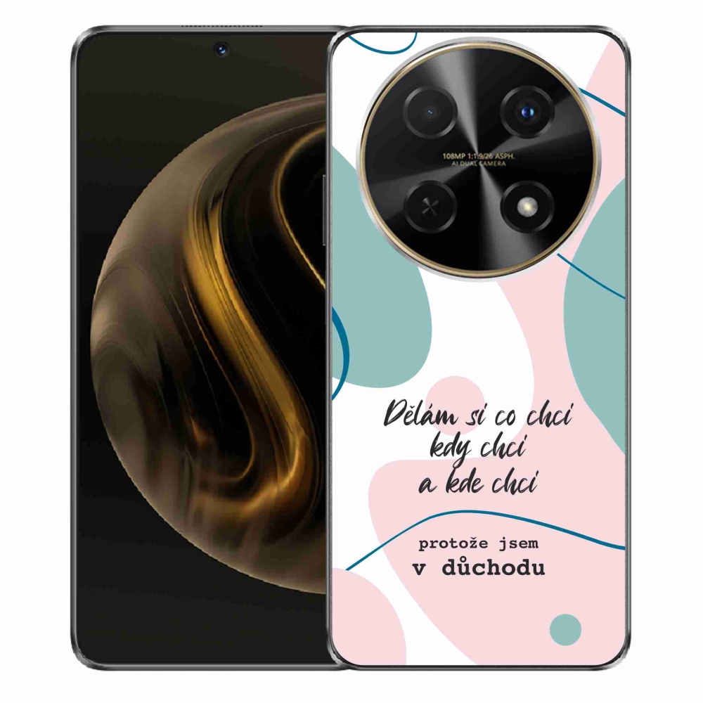 Gél borító mmCase a Huawei Nova 12i készülékhez - vicces szöveg 10 fehér háttérrel