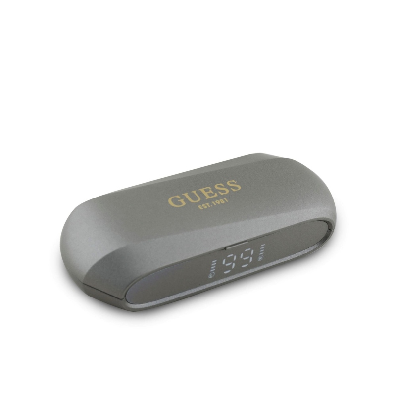 Guess hosszúkás fém ENC TWS vezeték nélküli fejhallgató Taupe