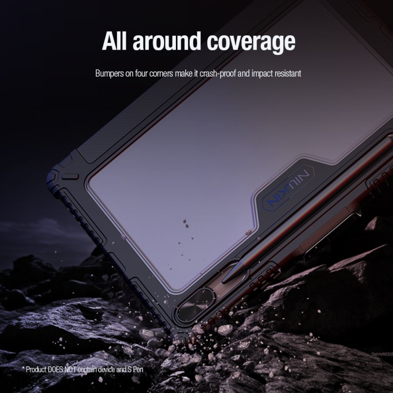 Nillkin Bumper PRO védőállvány tok többszögű Samsung Galaxy Tab S10 FE Fekete