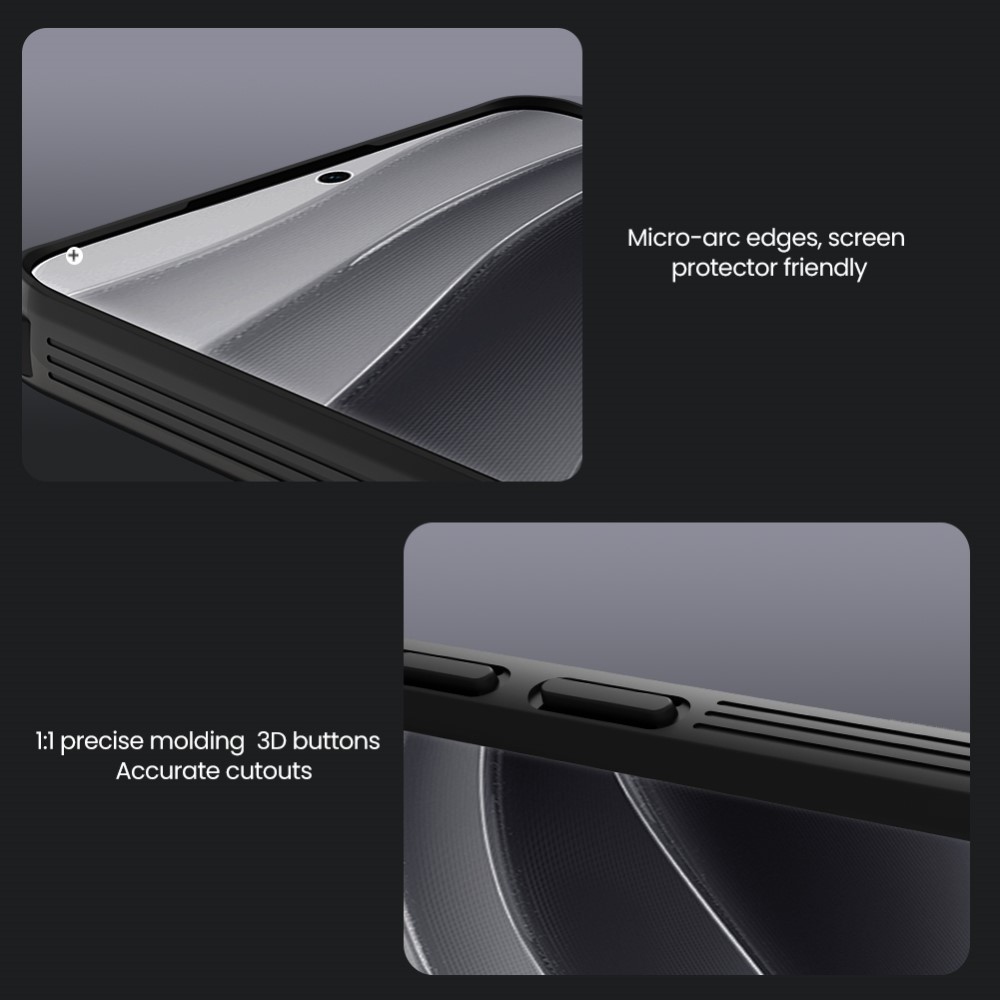 NLK zselés tok kameravédelemmel a Xiaomi Redmi Note 14 Pro+ 5G számára - fekete színű