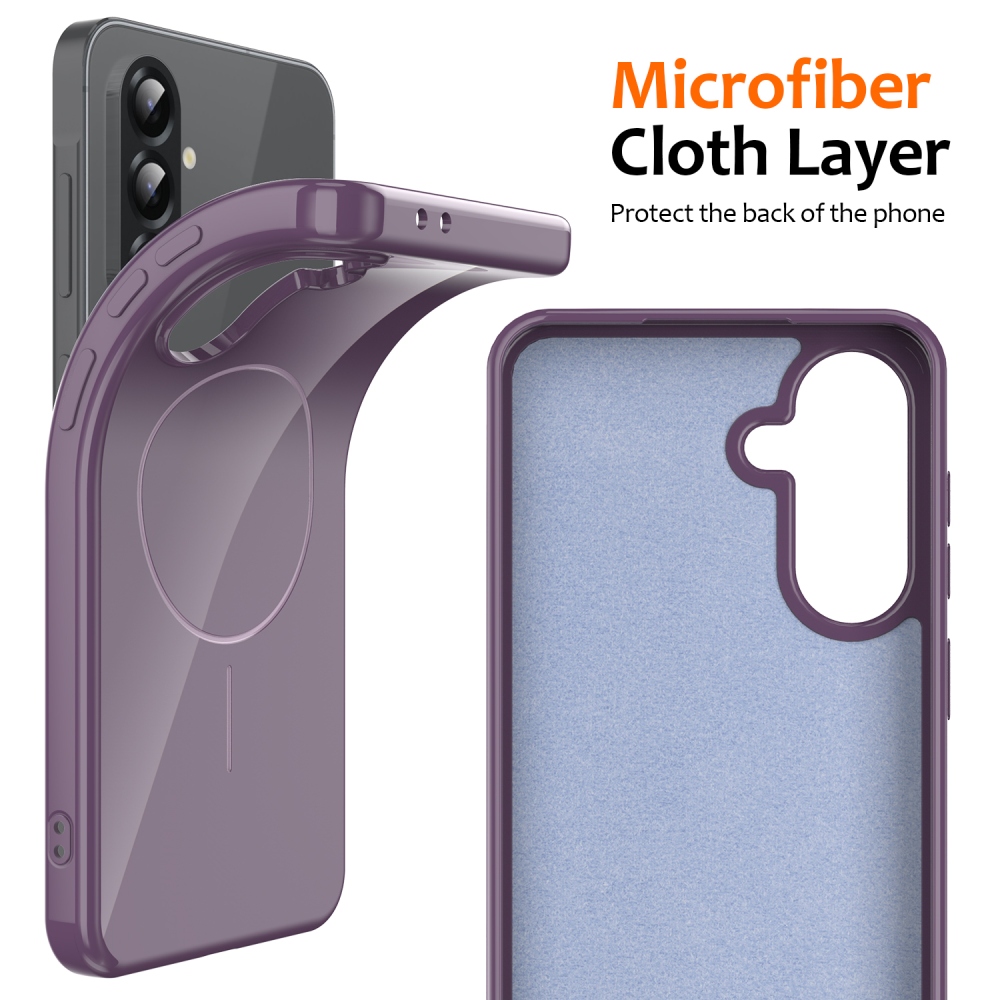 MagSafe zselés tok Samsung Galaxy A17 4G/5G készülékhez - lila