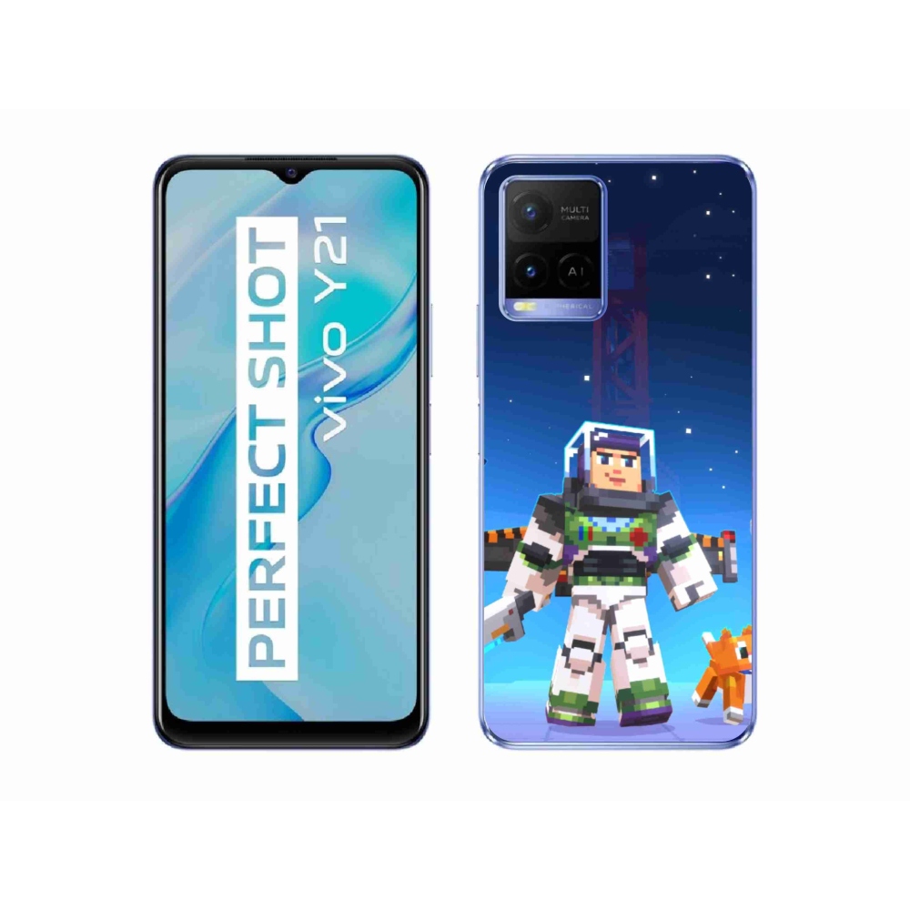 Zselés borítás mmCase a Vivo Y21/Y21s/Y33s készülékhez - minecraft 2