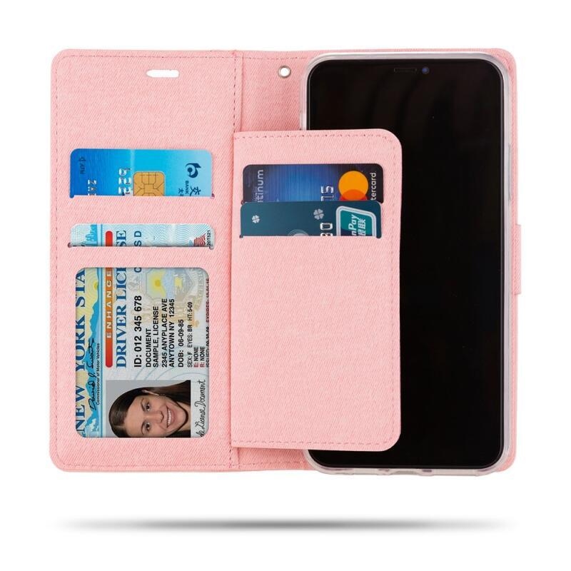 Roar PU bőr tok iPhone 11 Pro 5.8 (2019) iPhone 11 Pro 5.8-hoz - rózsaszín