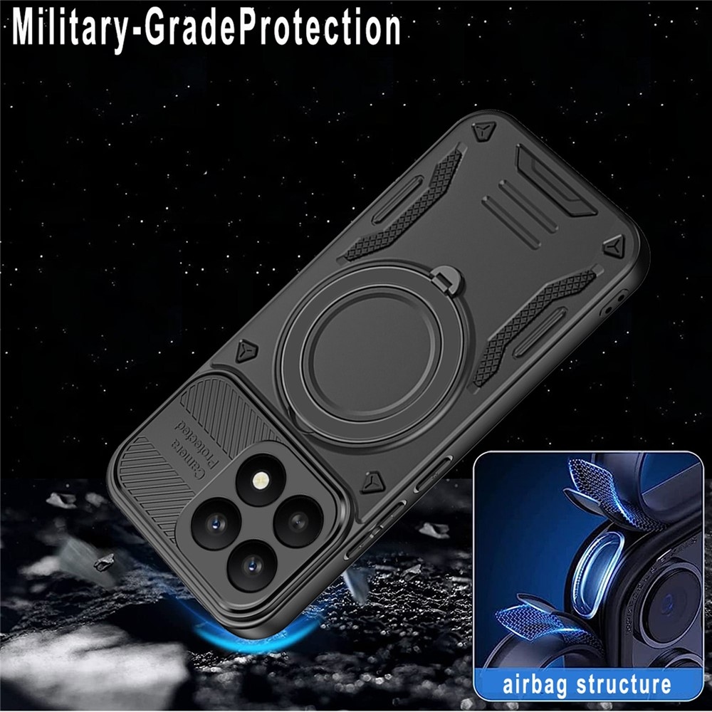 Robusztus, tartós borítás MagSafe-vel a Xiaomi 17-hez - fekete