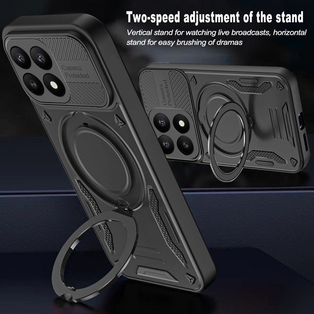 Robusztus, tartós borítás MagSafe-vel a Xiaomi 17-hez - fekete