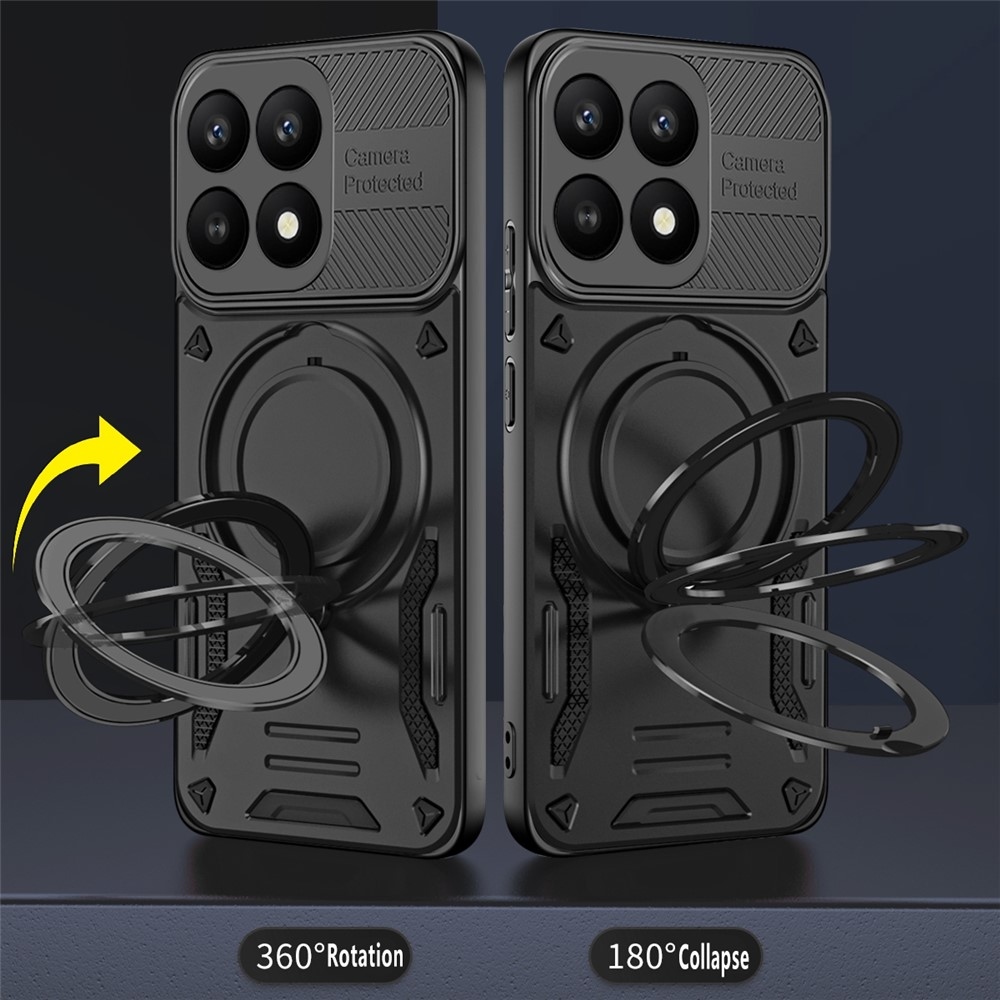 Robusztus, tartós borítás MagSafe-vel a Xiaomi 17-hez - fekete