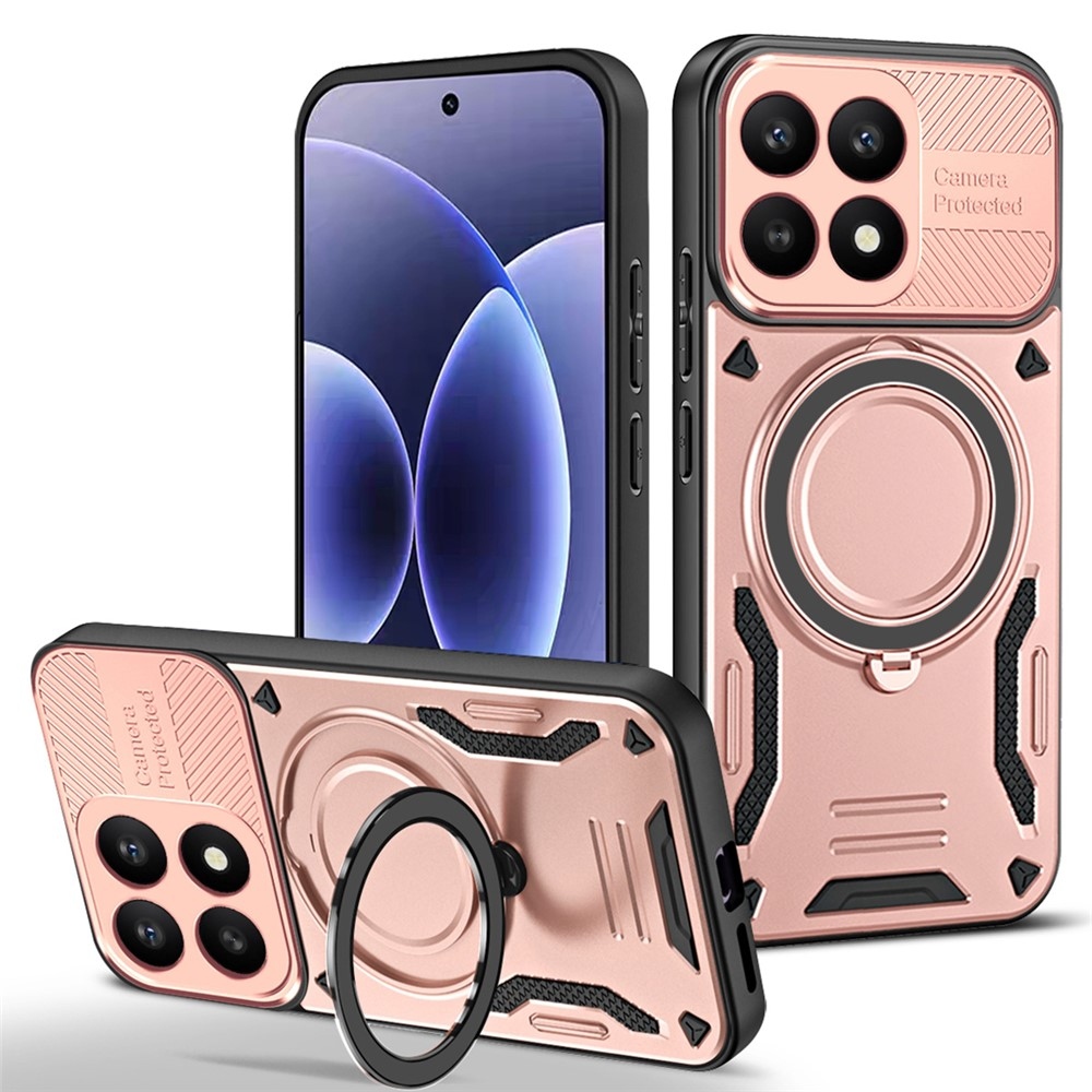 Robusztus, tartós burkolat MagSafe-rel a Xiaomi 17-hez - rózsaarany színben