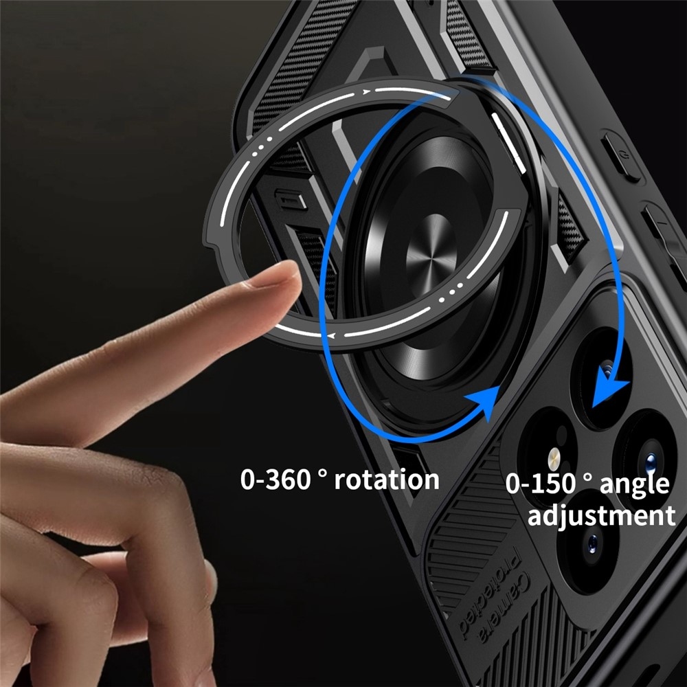 Robusztus, tartós burkolat MagSafe-vel a Xiaomi Poco F8 Pro 5G-n - fekete