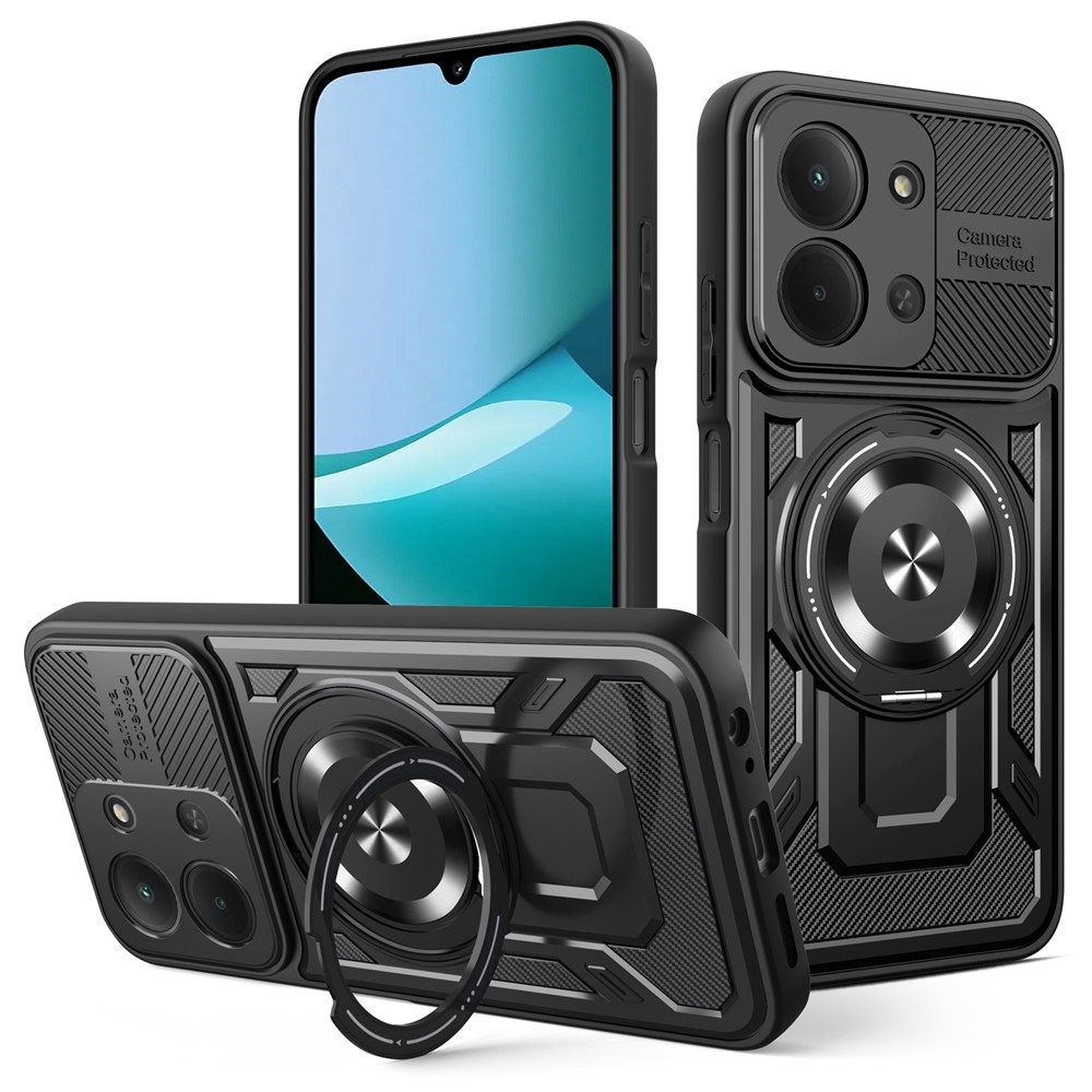 Robusztus, tartós burkolat MagSafe-vel a Xiaomi Poco F8 Pro 5G-n - fekete