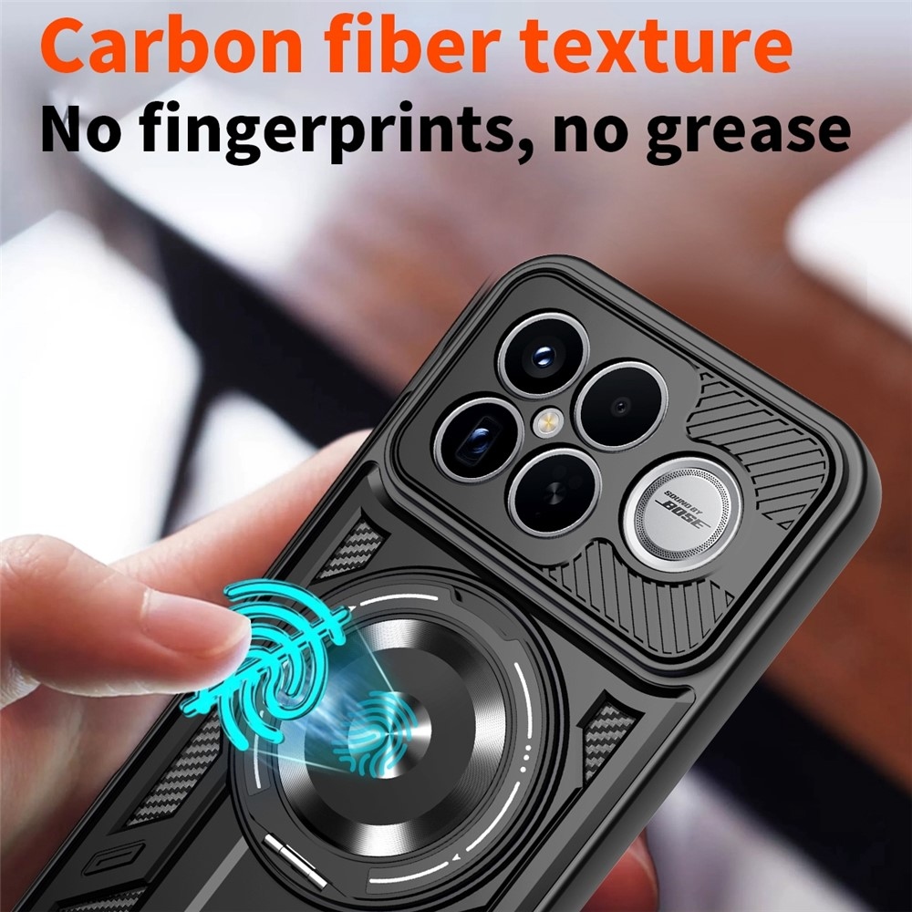 Robusztus, tartós burkolat MagSafe-vel a Xiaomi Poco F8 Ultra 5G-n - fekete