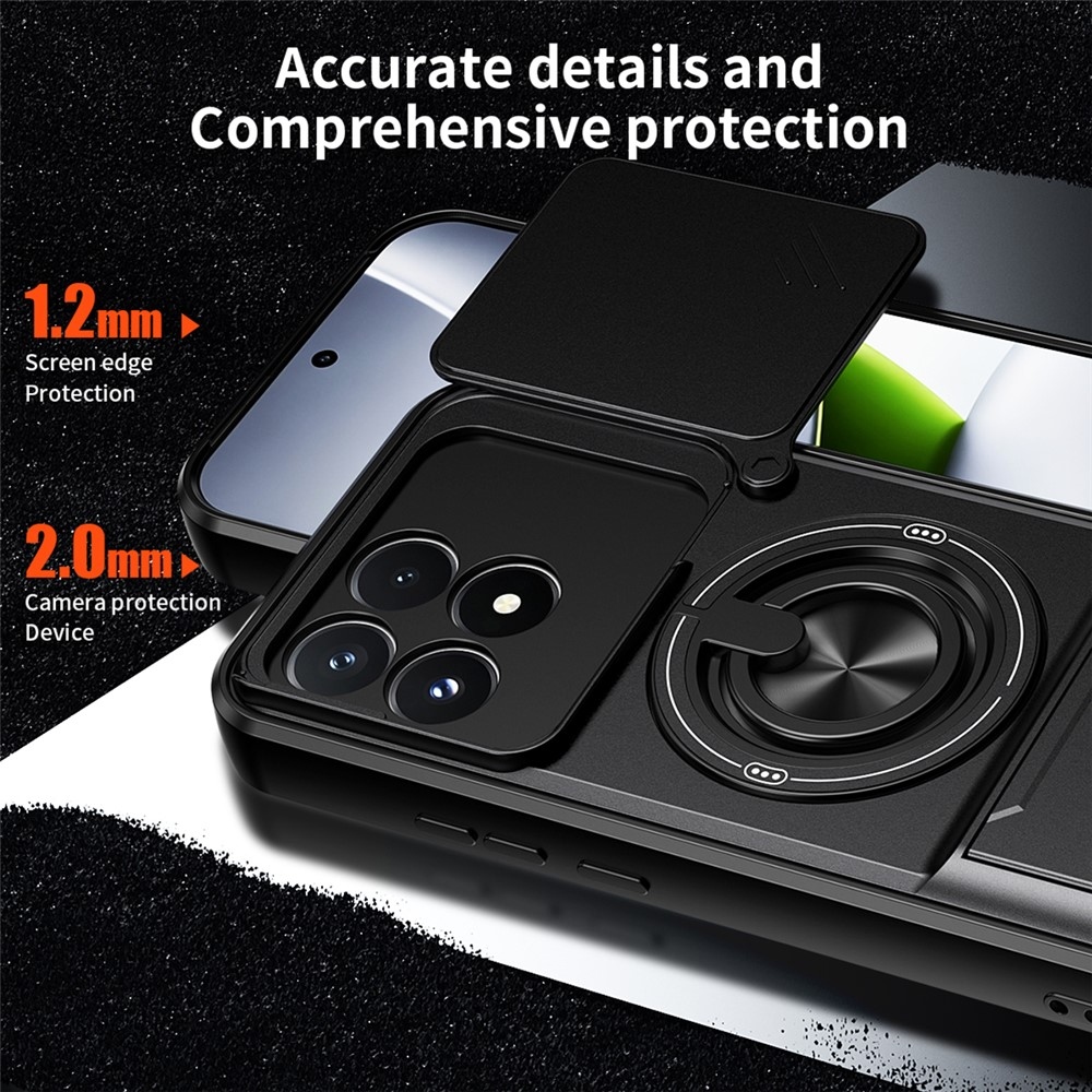 Erős, strapabíró tok a Xiaomi Poco F9 Pro 5G-hez – fekete