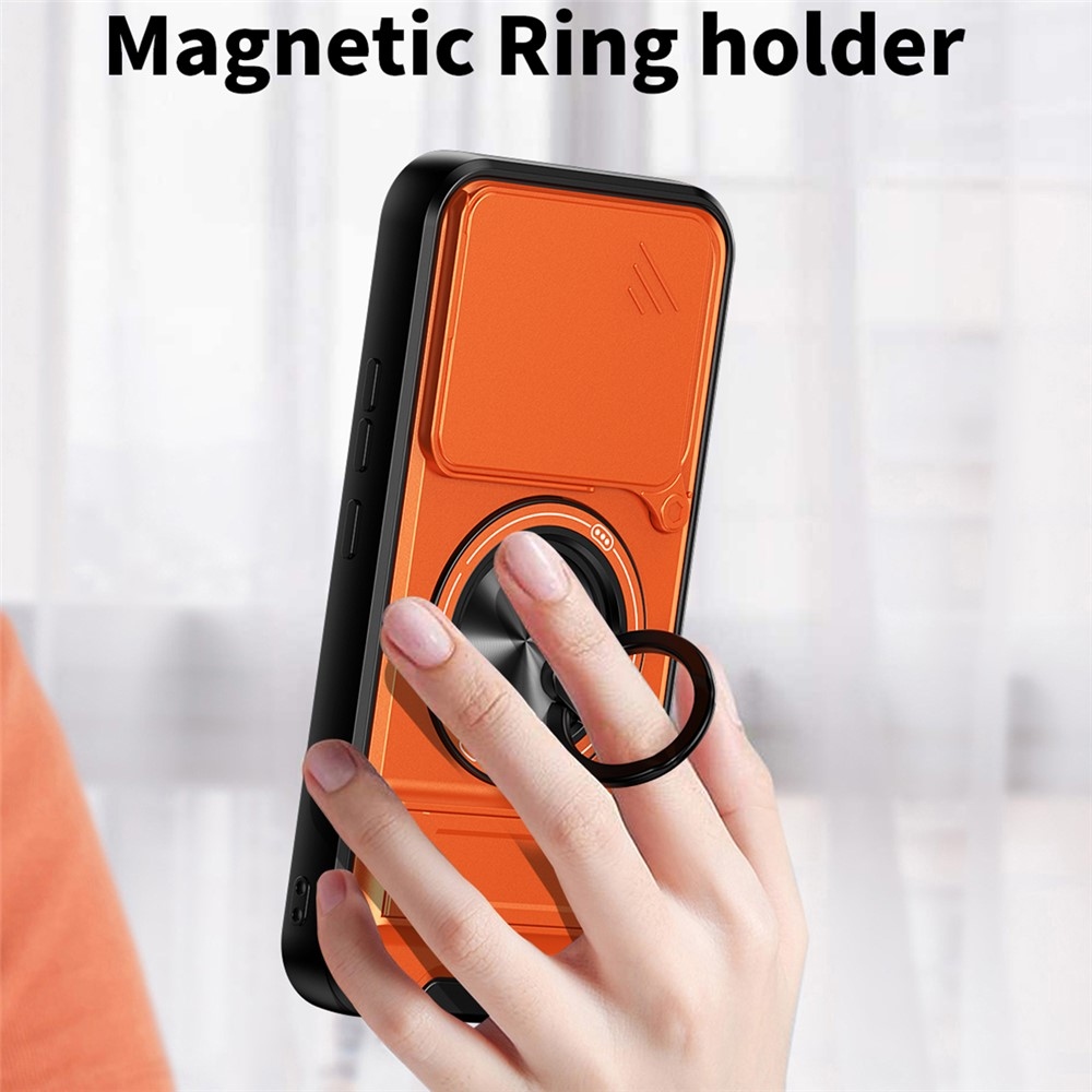 Erős, strapabíró tok a Xiaomi Poco F9 Pro 5G-hez – narancssárga