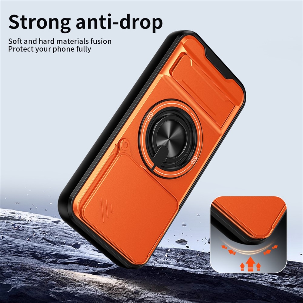 Erős, strapabíró tok a Xiaomi Poco F9 Pro 5G-hez – narancssárga