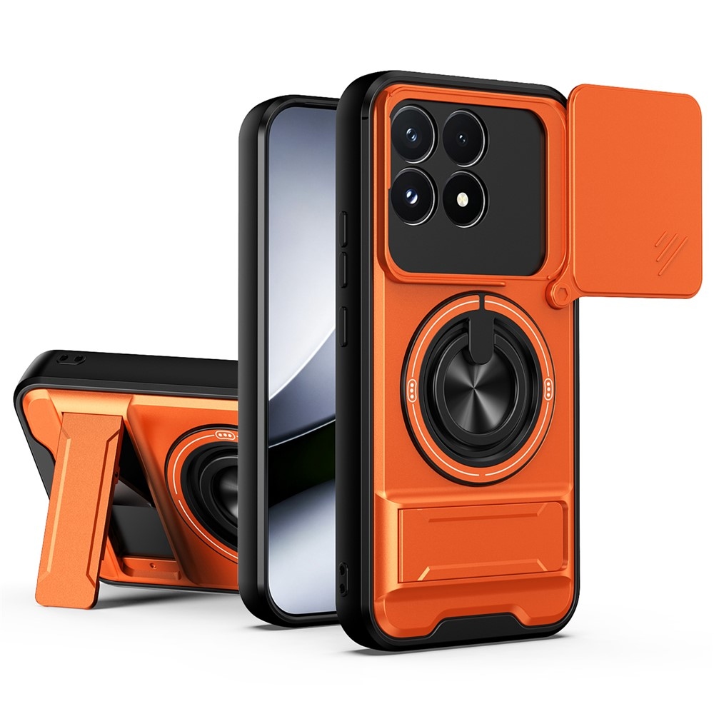 Erős, strapabíró tok a Xiaomi Poco F9 Pro 5G-hez – narancssárga