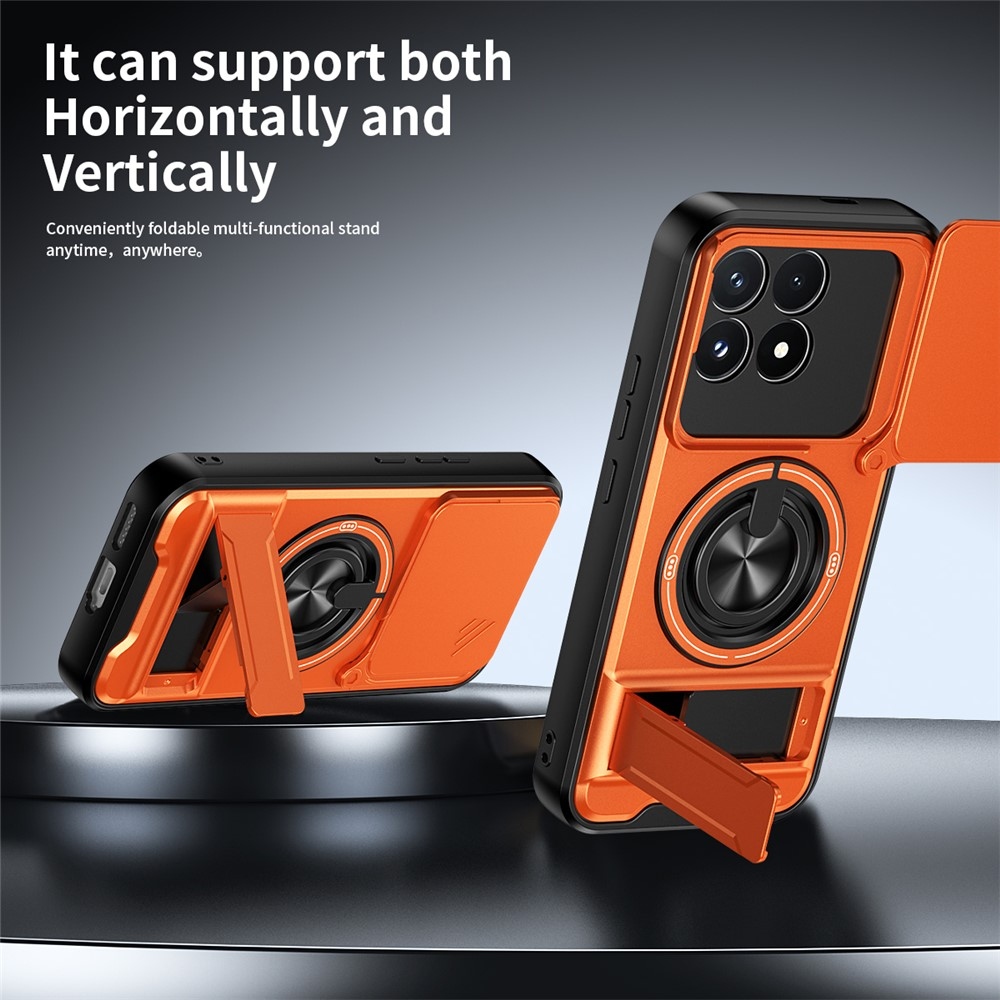 Erős, strapabíró tok a Xiaomi Poco F9 Pro 5G-hez – narancssárga