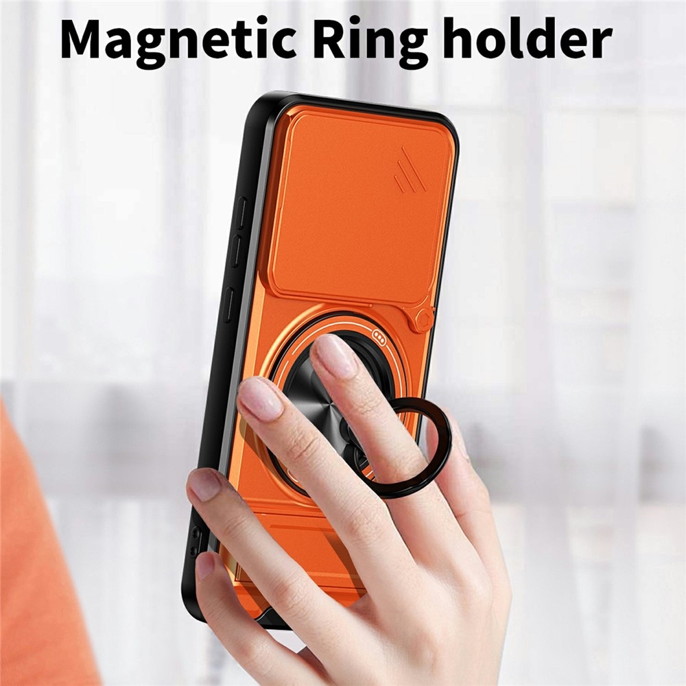 Erős, strapabíró MagSafe-kompatibilis tok az Oppo Reno 16 Pro 5G/Oppo Reno 16 5G készülékhez – narancssárga