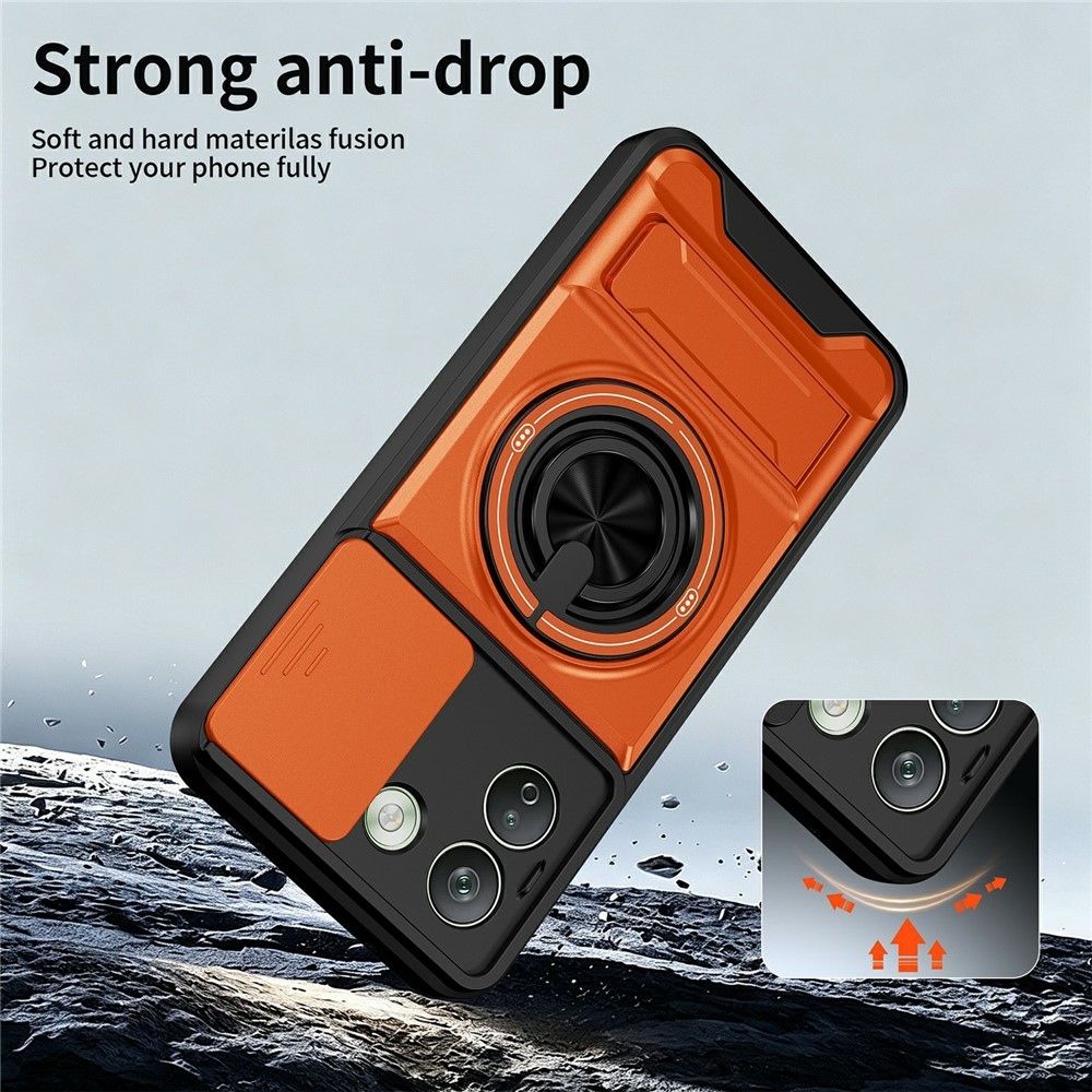 Erős, strapabíró MagSafe-tok a Xiaomi Redmi Note 17 Pro Max 5G-hez – narancssárga