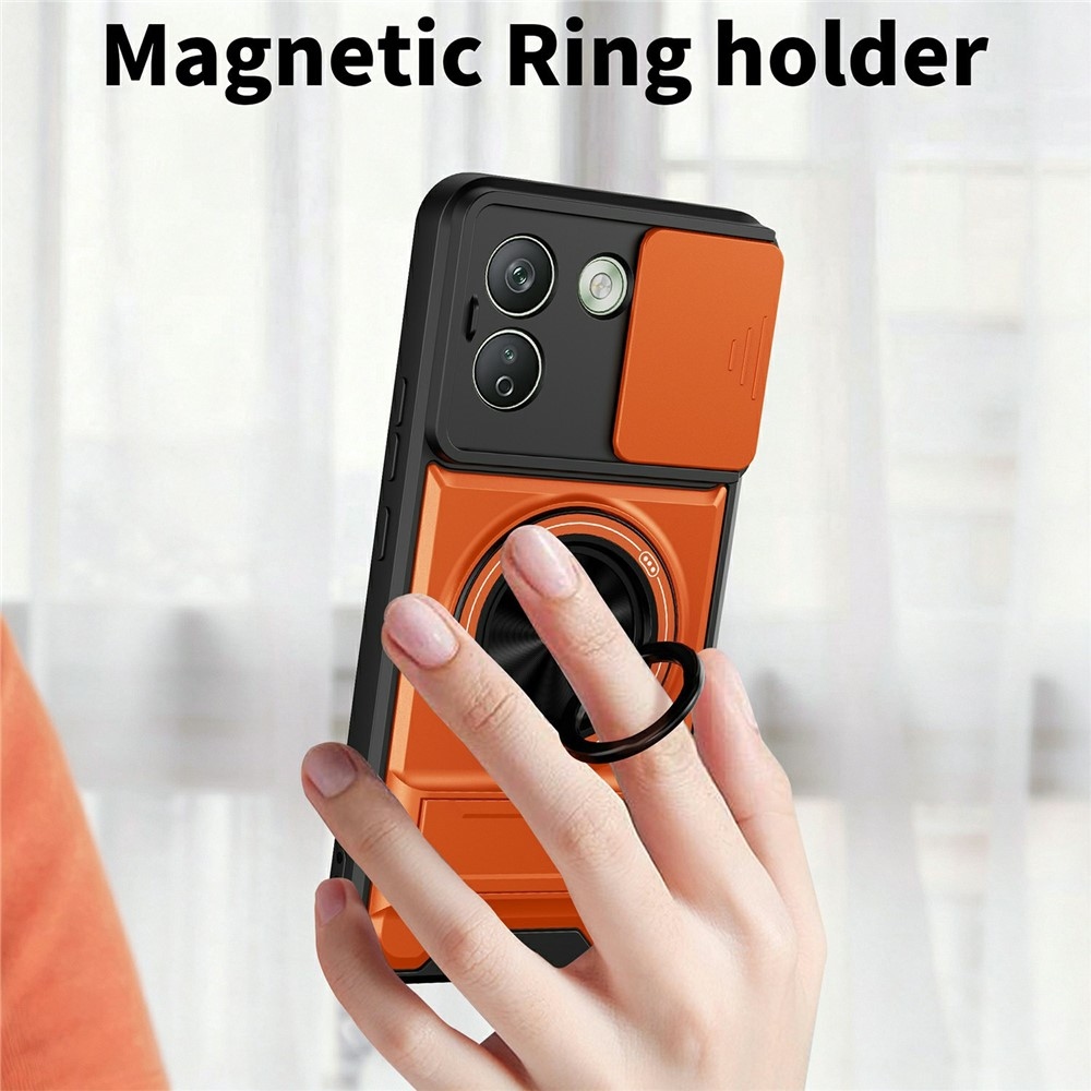 Erős, strapabíró MagSafe-tok a Xiaomi Redmi Note 17 Pro Max 5G-hez – narancssárga