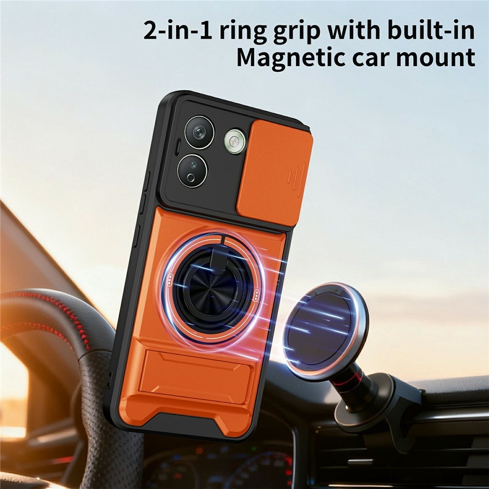 Erős, strapabíró MagSafe-tok a Xiaomi Redmi Note 17 Pro Max 5G-hez – narancssárga