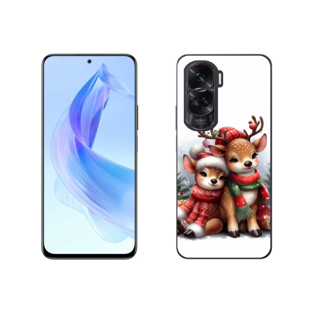 Zselés borítás mmCase a Honor 90 Lite készülékhez - karácsonyi rénszarvas