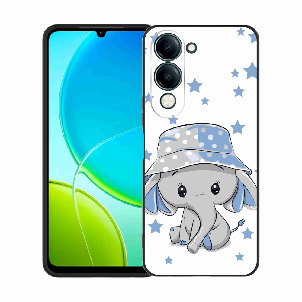 Zselés borítás mmCase a Vivo Y29s 5G készülékhez - kék elefánt