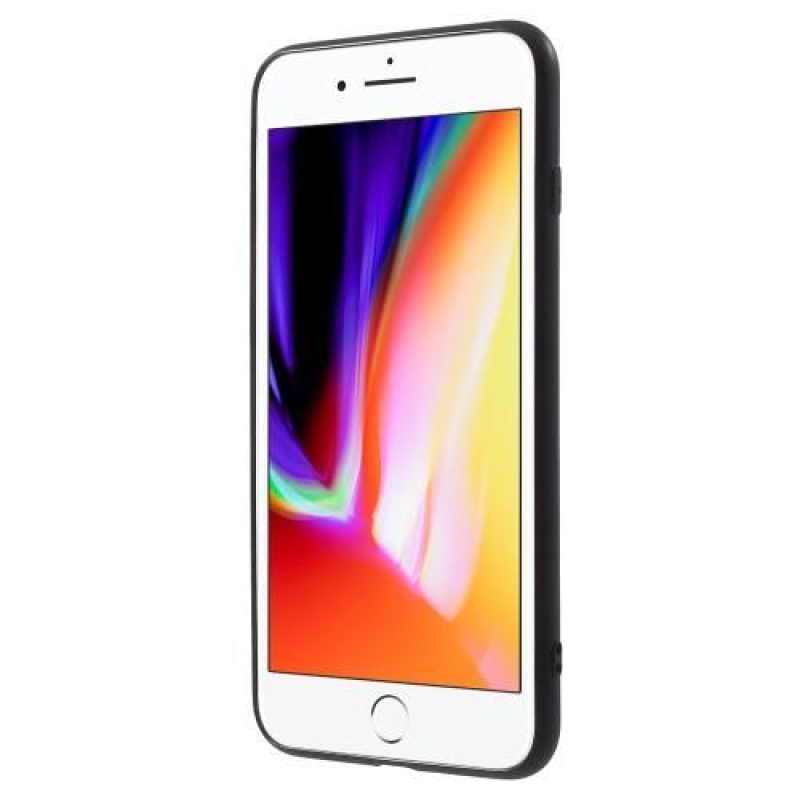 Rózsaszín zselés tok iPhone 8 Plus és iPhone 7 Plus készülékhez - fekete háttér