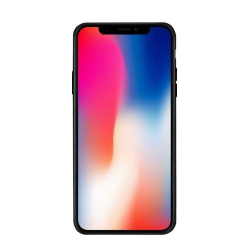 Rózsákkal díszített zselés tok iPhone X készülékhez - kék