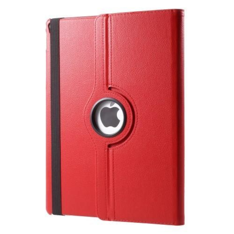 Rotary PU bőr tok forgatható rögzítéssel iPad Pro 12.9 (2017) - piros