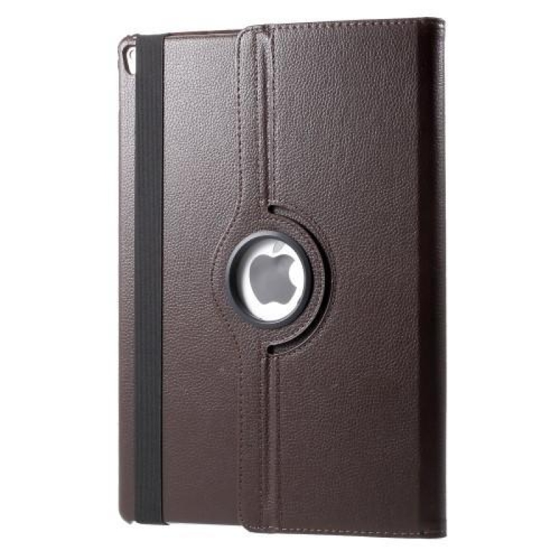 Rotary PU bőr tok forgatható rögzítéssel iPad Pro 12.9 (2017) - barna