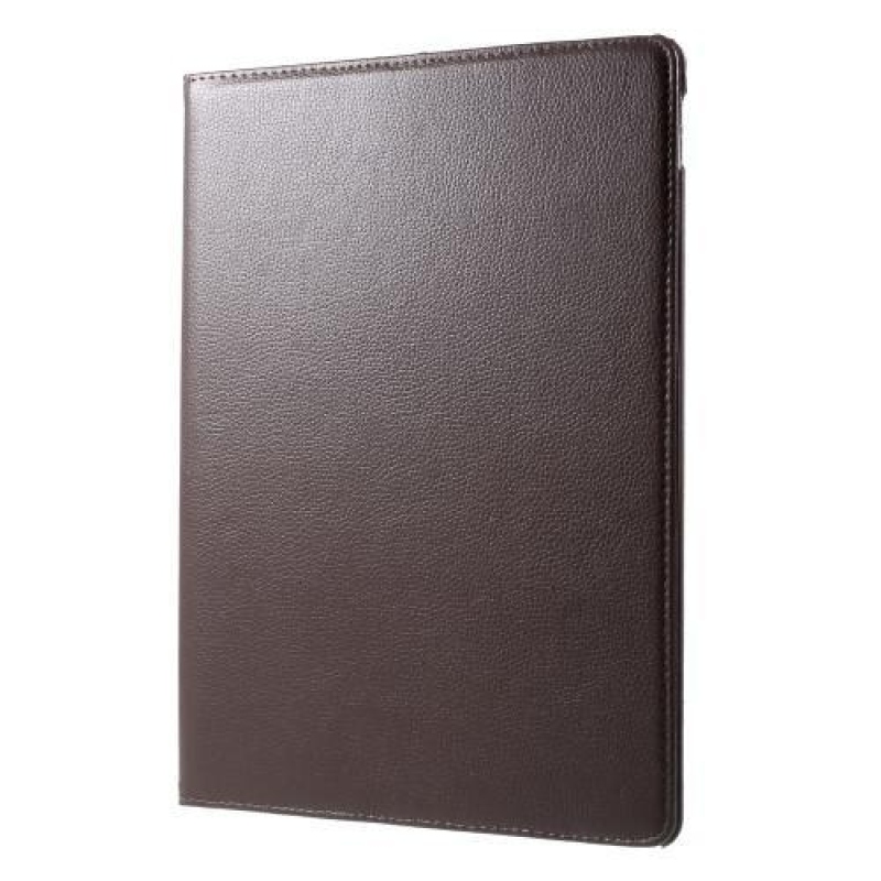 Rotary PU bőr tok forgatható rögzítéssel iPad Pro 12.9 (2017) - barna