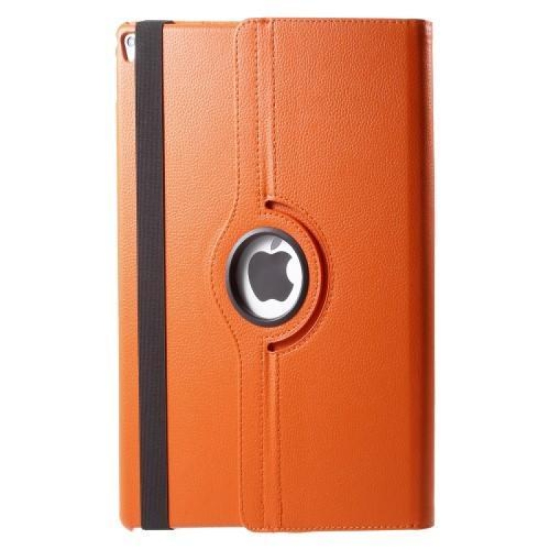 Rotary PU bőr tok forgatható rögzítéssel iPad Pro 12.9 (2017) - narancssárga