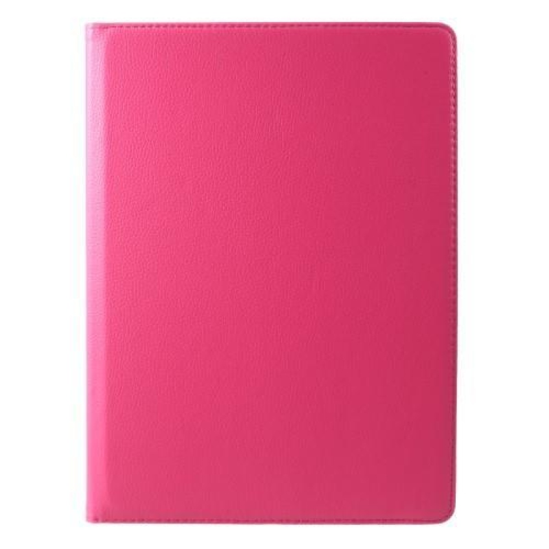 Rotary PU bőr tok forgatható rögzítéssel iPad Pro 12.9 (2017) - rózsaszínű