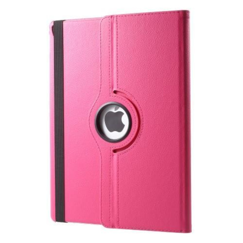 Rotary PU bőr tok forgatható rögzítéssel iPad Pro 12.9 (2017) - rózsaszínű