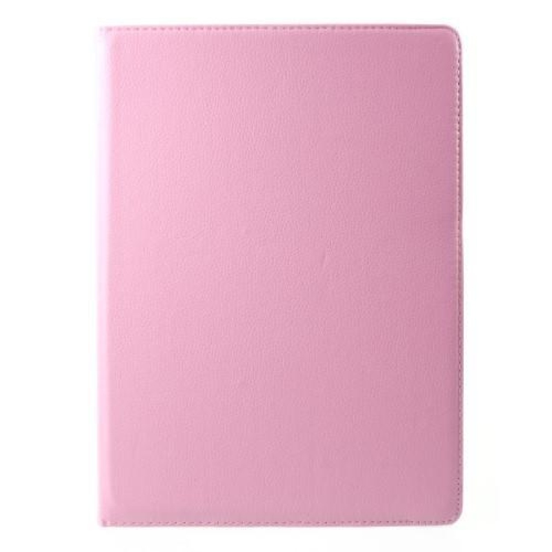 Rotary PU bőr tok forgatható rögzítéssel iPad Pro 12.9 (2017) - rózsaszín