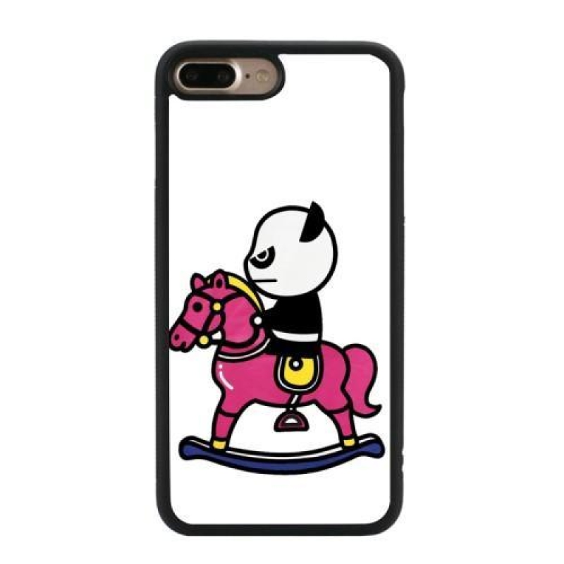 Durva zselés tok iPhone 8 Plus és iPhone 7 Plus készülékhez - szemüveges panda