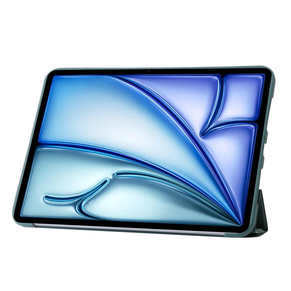 Origamis intelligens pozicionáló tok iPad Air 13 (2024)/(2025) - sötétzöld