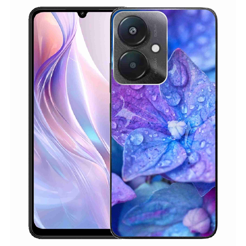 Gél borító mmCase a Xiaomi Redmi 13C 5G-hez - lila virág