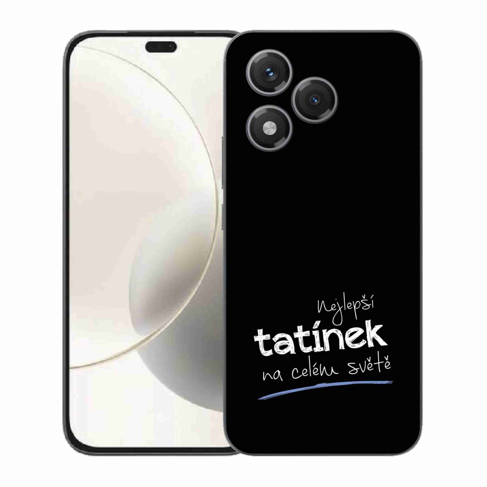 Gél borító mmCase a Honor 400 Lite-hoz - legjobb apuci 4 fekete háttérrel