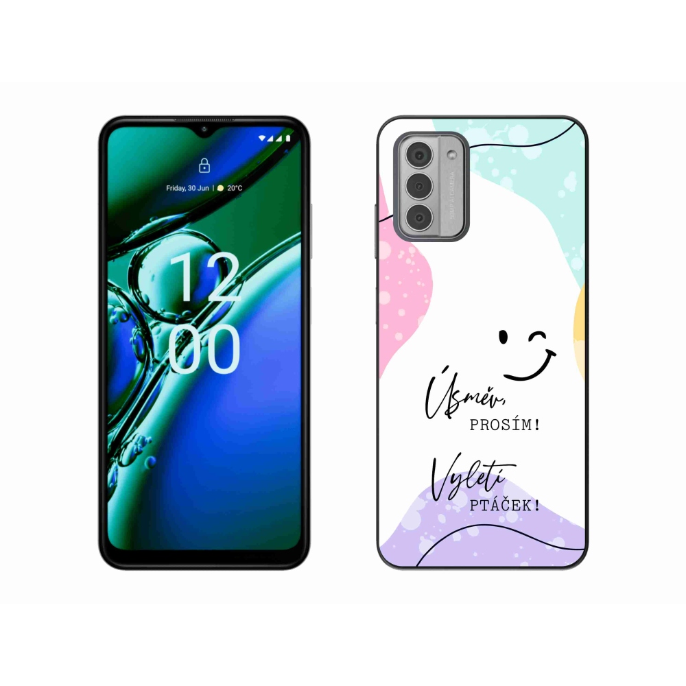 Zselés borító mmCase a Nokia G42 készülékhez - vicces szöveg 4 fehér háttérrel